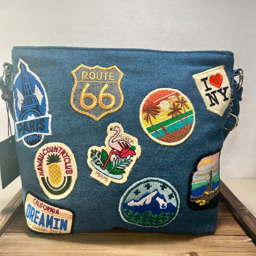 America & Beyond Tote With Travel Patches